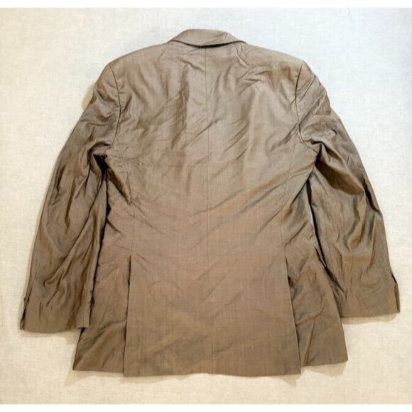 Hugo Boss Jacket Adult‎ Beige Medium Button Long Sleeve Blazer Mens Made In USA. - Picture 10 of 16